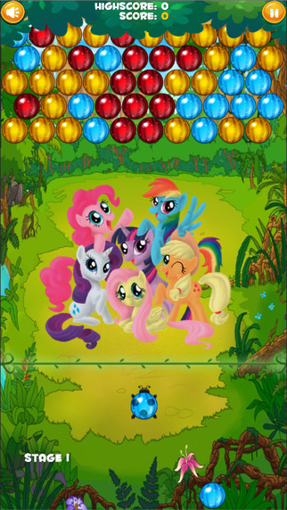 Little Pony Edition Baby Cute Bubble Shooter : Puzzle 2d Free Game