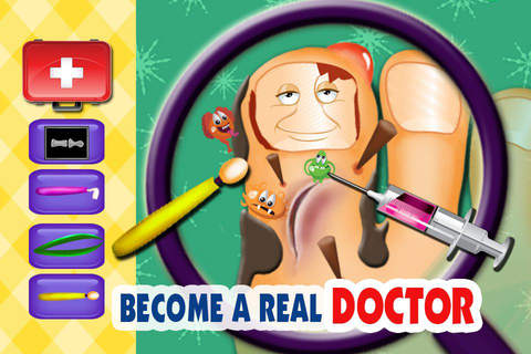Crazy Toe Surgery- Amateur Surgeon Game for Little Doctor screenshot 3
