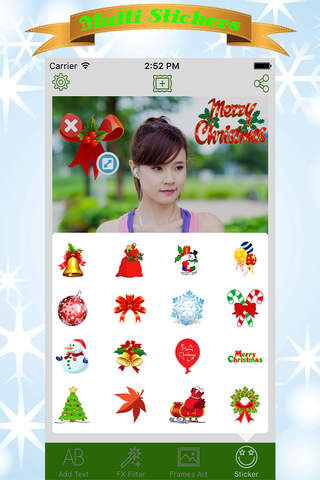 Christmas Photo Collage Editor - Selfie Picture Booth with Xmas Frame & Nice Camera screenshot 2