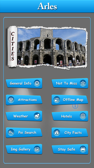 Arles Offline Map City Guide