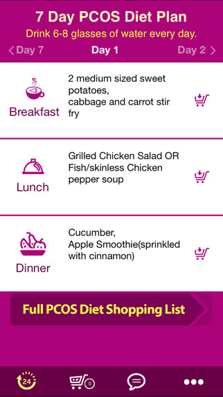 免費下載健康APP|PCOS Diet 7 Day Meal Plan ~ A perfect PCOS diet food plan with grocery list app開箱文|APP開箱王