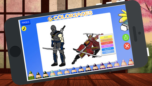 【免費教育App】Coloriages NINJA et Samurai FREE-APP點子