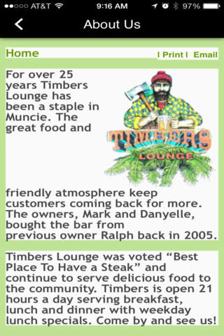 Timbers Lounge screenshot 2