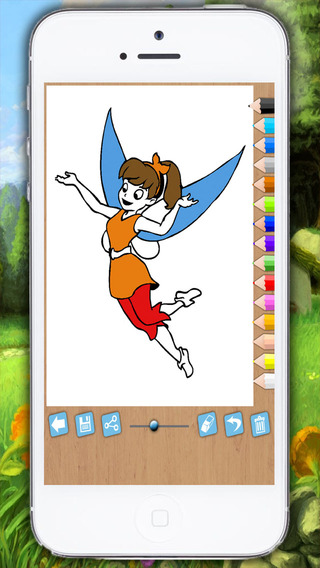 Paint and color Fairies - educational game