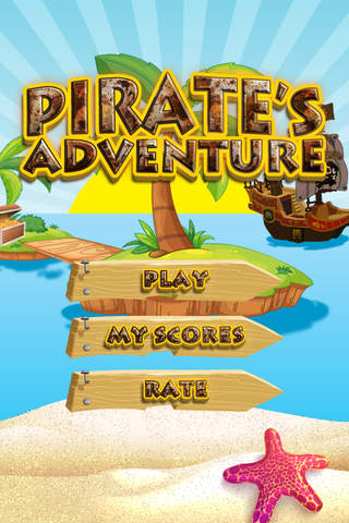 The Adventure of the Wanted Pirates Tap Game HD screenshot 2