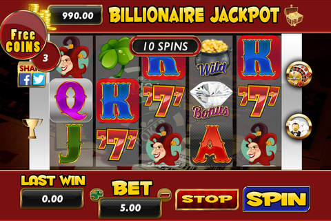```````````` 2015 ```````````` AAAA Aaba Billionaire Jackpot Slots - Roulette - Blackjack 21# screenshot 2
