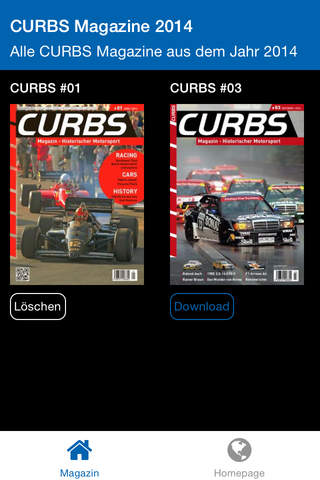 CURBS – das Magazin zum Historischen Motorsport – Rennfahrzeuge, Rennberichte und History screenshot 2
