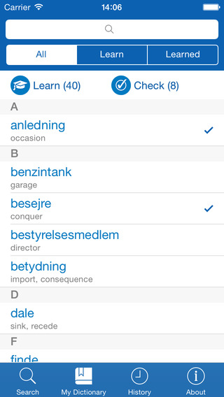 【免費教育App】Danish <> English Dictionary + Vocabulary trainer-APP點子