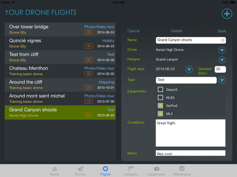 Drone Logbook screenshot 2
