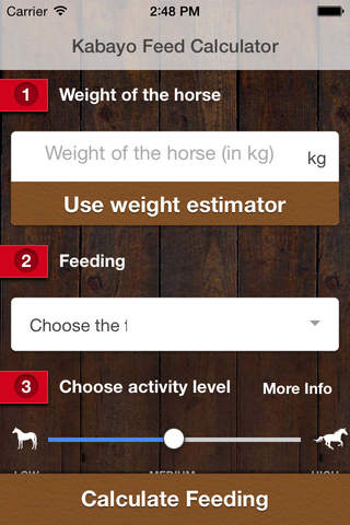 Kabayo Horse Feed Calculator screenshot 2