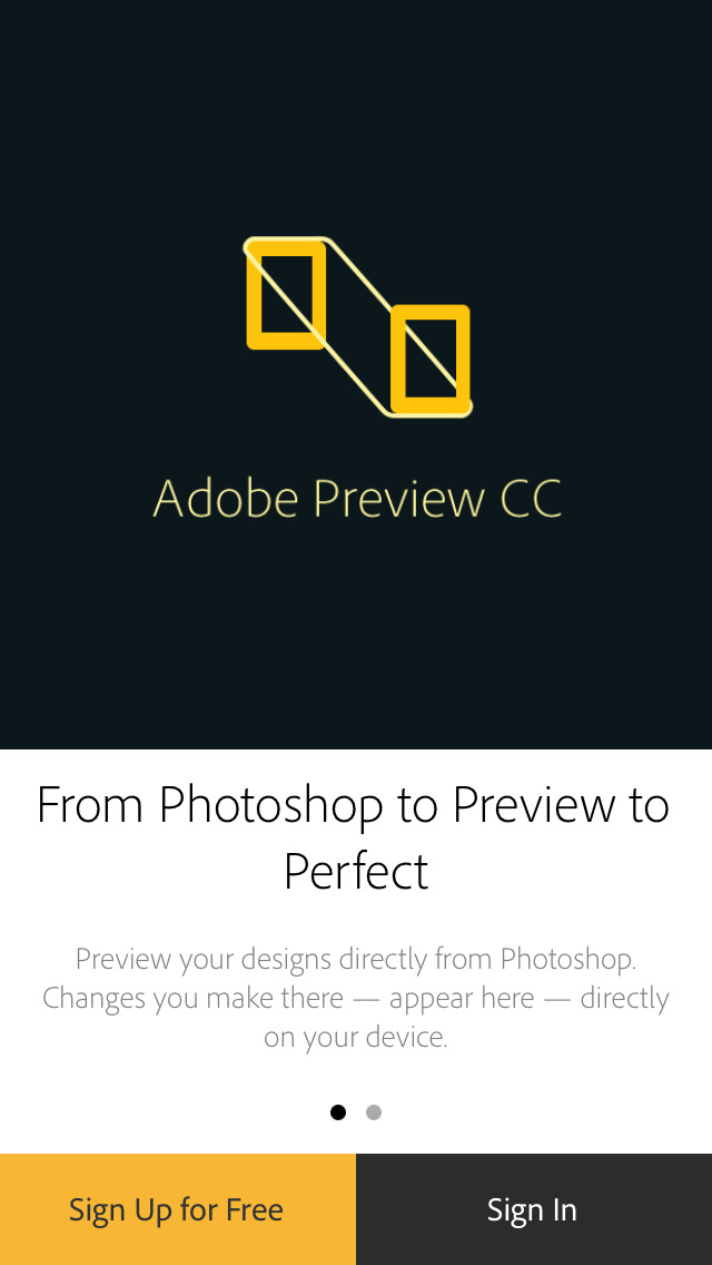 Adobe Preview CC Screenshot on iOS