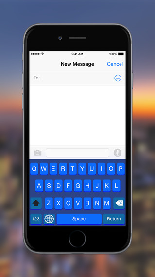 【免費工具App】Color Keyboard - Blue Keyboard Skin ( Custom Keyboard System Wide For All Your Apps)-APP點子