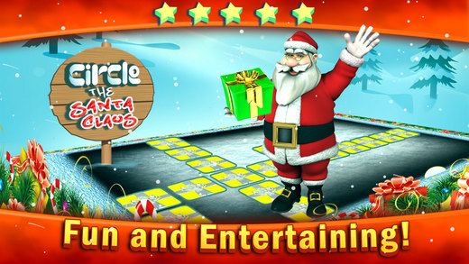 Circle the Santa Claus with Merry Christmas Presents