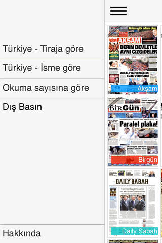 Manşet - Türkiye'den ve dünyadan günlük gazetelerin ilk sayfaları ve Türkiye tiraj raporu screenshot 2