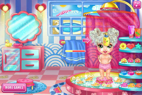 Cute Baby Bathing - Bath,Dress up,Play screenshot 2
