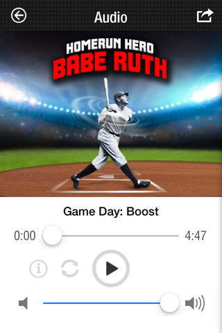 Babe Ruth Home Run Hero Swing Analysis Visualization and Affirmation App screenshot 3