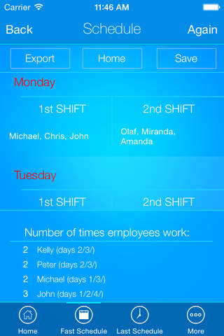 Staff Plan screenshot 4