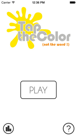 Tap the color not the word