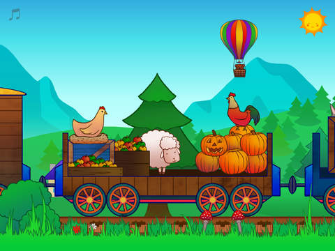 【免費教育App】Animal Train for Toddlers-APP點子