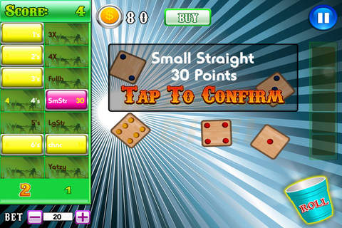 Sexy Yatzy Dice Casino Games Free screenshot 2