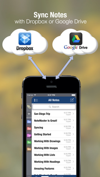 免費下載生產應用APP|NoteMaster Lite - Amazing notes synced with Dropbox or Google Drive app開箱文|APP開箱王