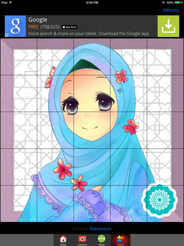 Hijab Floral Print Picture Montage Pro FREE screenshot 2