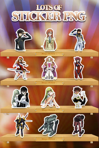 KeyCCMGifs Manga & Anime Gif Stickers Code Geass Keyboard screenshot 3