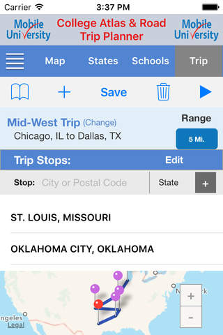 College Atlas & Trip Planner screenshot 2