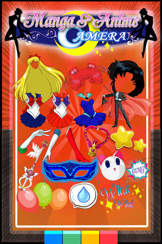 CamCCM - Sticker Pretty Anime & Manga Camera : Dressing up Salon Sailor Moon Style For Girls screenshot 4