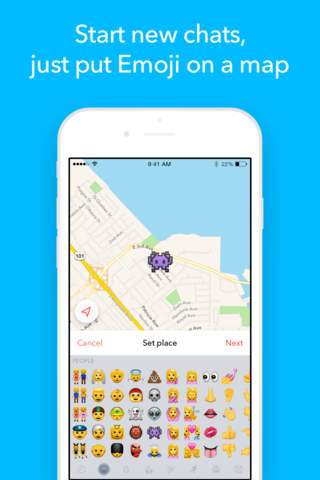 Mapoji — emoji chats on map screenshot 3