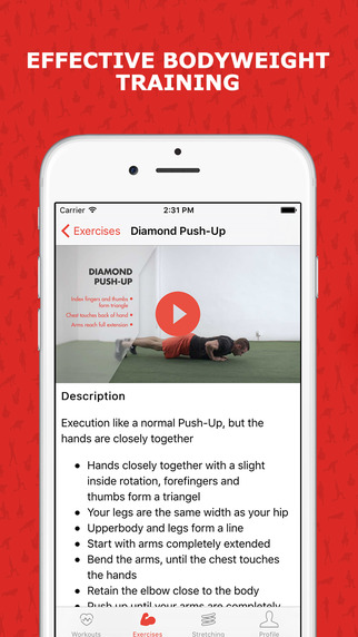 AnyUp – Every day a new bodyweight workout