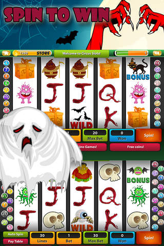 Aaah! Horror Spin Casino Slots — Wild Halloween Gambling screenshot 2
