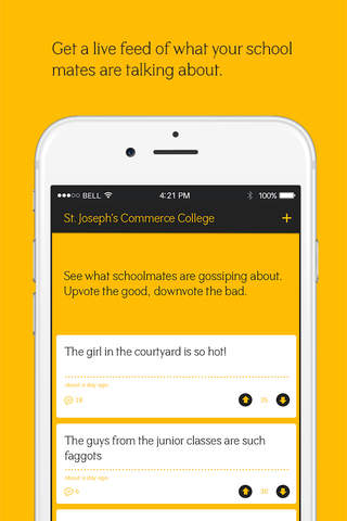 HERESAY: anonymous chat for your school screenshot 2