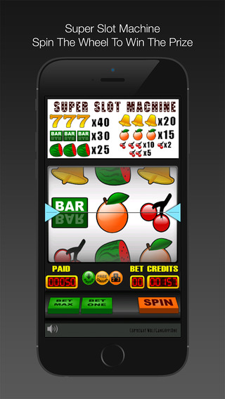 Super Slot Machine - Spin The Wheel To Win The Prize