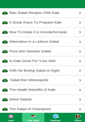 Kale Salad Recipes screenshot 2
