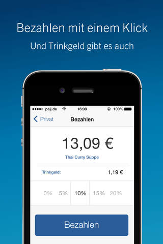 paij - Mobile Payment - Sicher mit dem Handy bezahlen screenshot 2