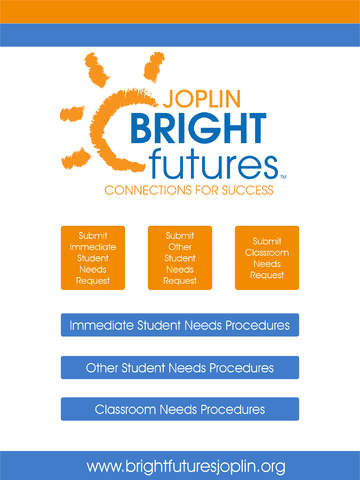 Bright Futures Joplin Needs Request
