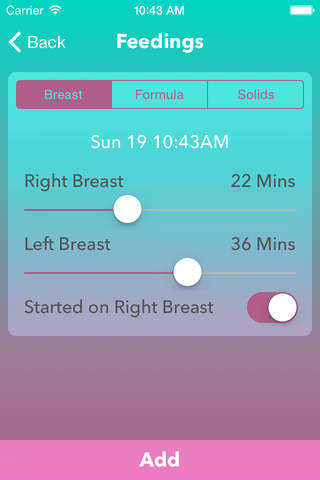 FirstMonths - Baby Tracker (Feeding, Diapers, Sleep) screenshot 3
