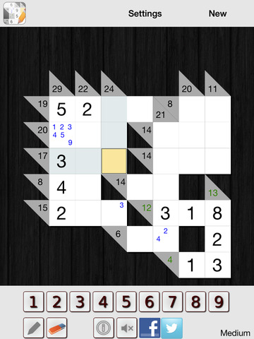 【免費遊戲App】Kakuro - Cross sums-APP點子