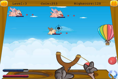Donkey Slingshot Safari Revenge - Flying Pigs Attack Hunt Down FREE screenshot 3
