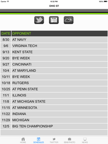 【免費運動App】2014 Big Ten Football Schedule-APP點子