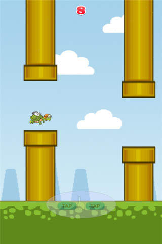 Flappy Turtle HD screenshot 2