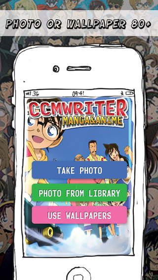 CCMWriter Manga and Anime Studio Design Text and Photo Boys Camera Detective Conan