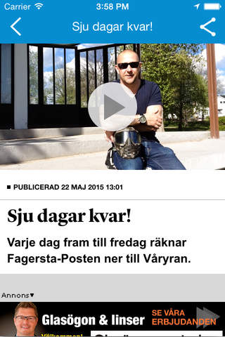 Fagersta-Posten screenshot 2