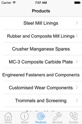 Mining Products and Services MPS for iPhone screenshot 3