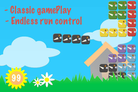 Tetrix Jump (when tappy bird meet classic blocks puzzle game) screenshot 2