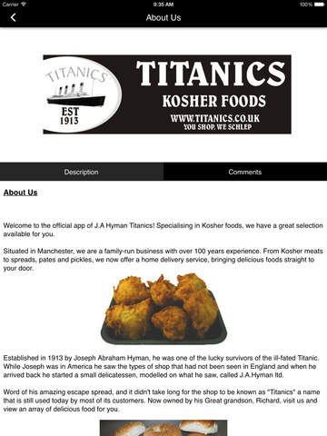 【免費商業App】Titanics Food-APP點子