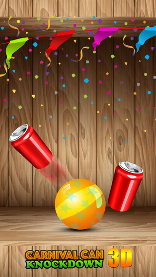 【免費遊戲App】Carnival Can Knockdown 3D - Ball Toss Smash Game-APP點子