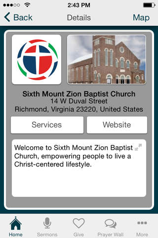 Sixth Mount Zion Baptist screenshot 3