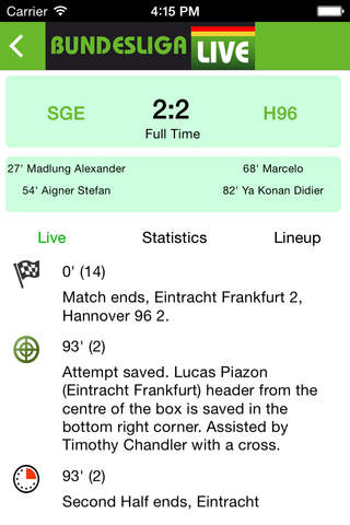 Bundesliga Live screenshot 4
